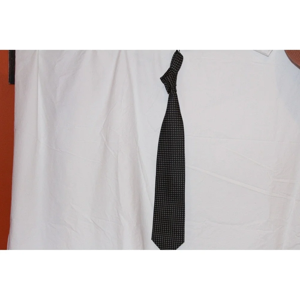 Hervé Bernard Silk Tie Black Gold‎ Geometric Necktie